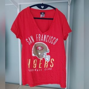 EUC San Francisco 49ers v-neck t-shirt